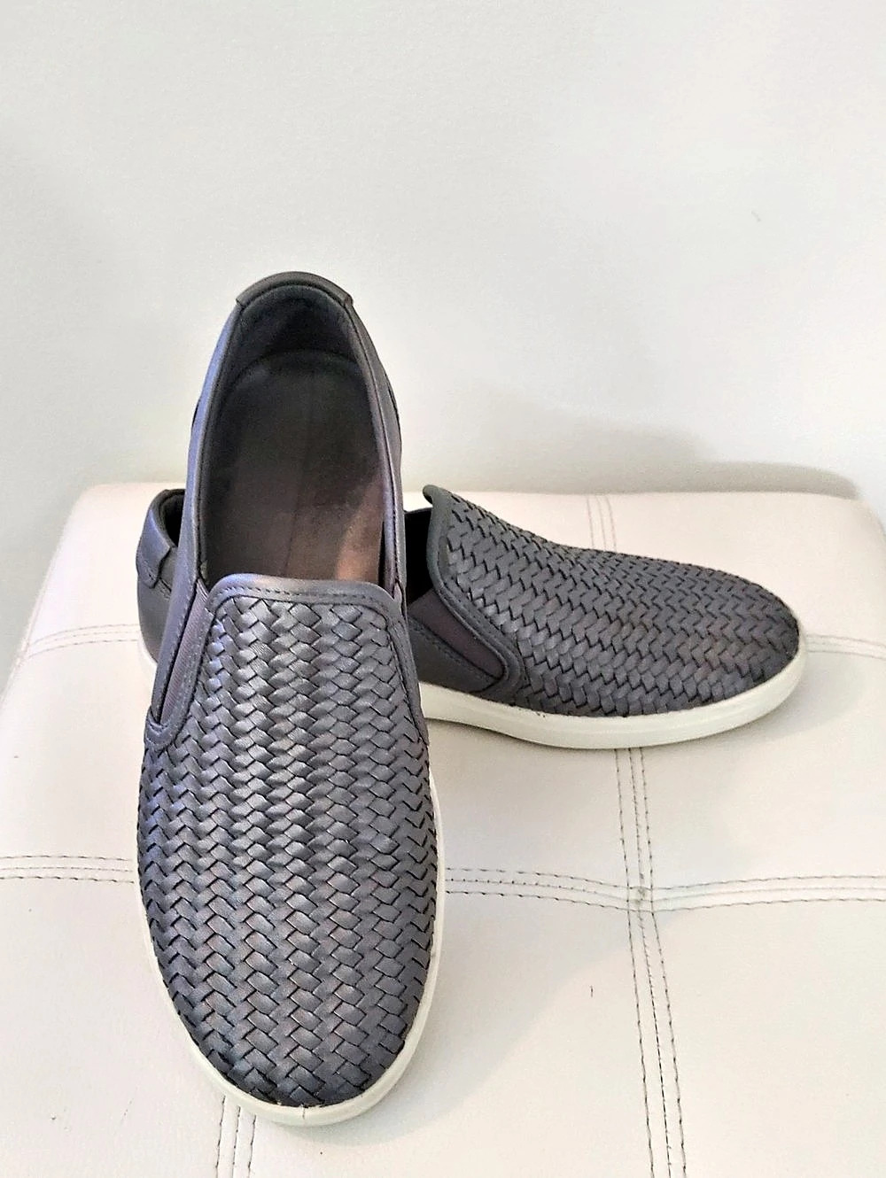 ECCO Soft 7 Woven Slip-On Sneaker Gray EU 40